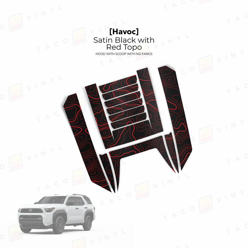 Havoc Hood Scoop Stamp (w/ No Fangs) - 2025+ 4Runner
