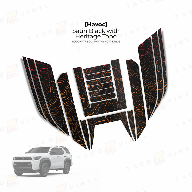 Havoc Hood Scoop Stamp (w/ Short Fangs) - 2025+ 4Runner