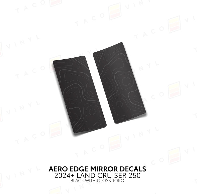 Aero Edge Mirror Decals - 2024+ Land Cruiser