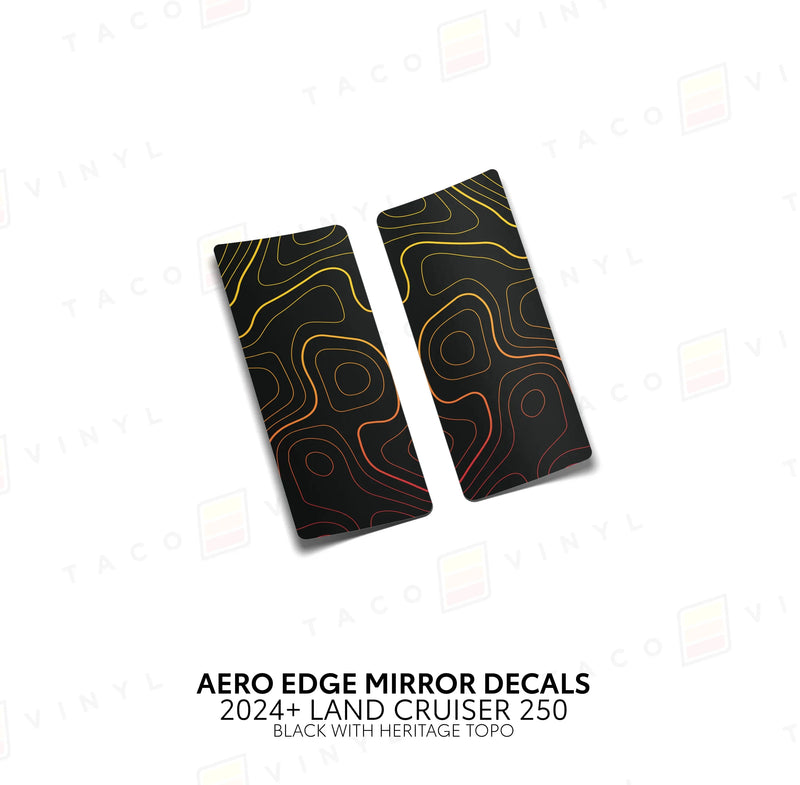 Aero Edge Mirror Decals - 2024+ Land Cruiser