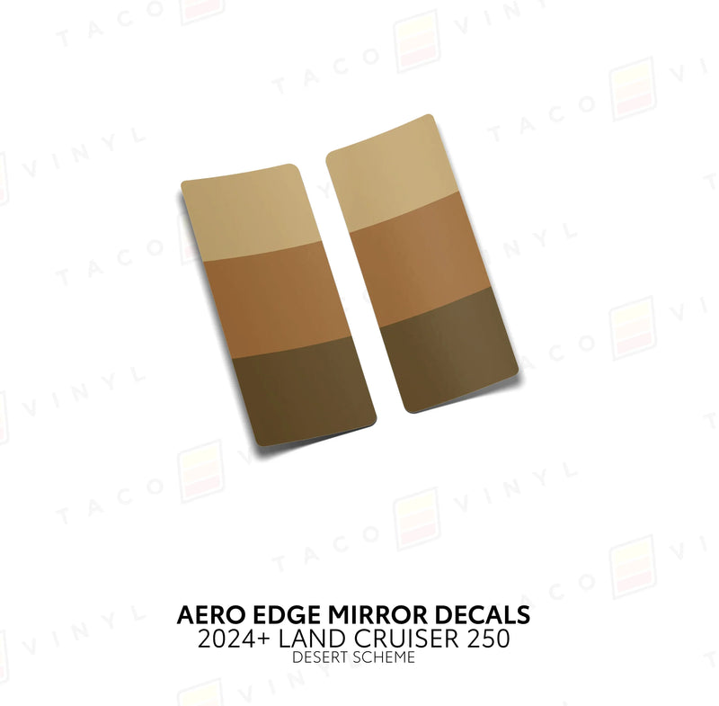 Aero Edge Mirror Decals - 2024+ Land Cruiser
