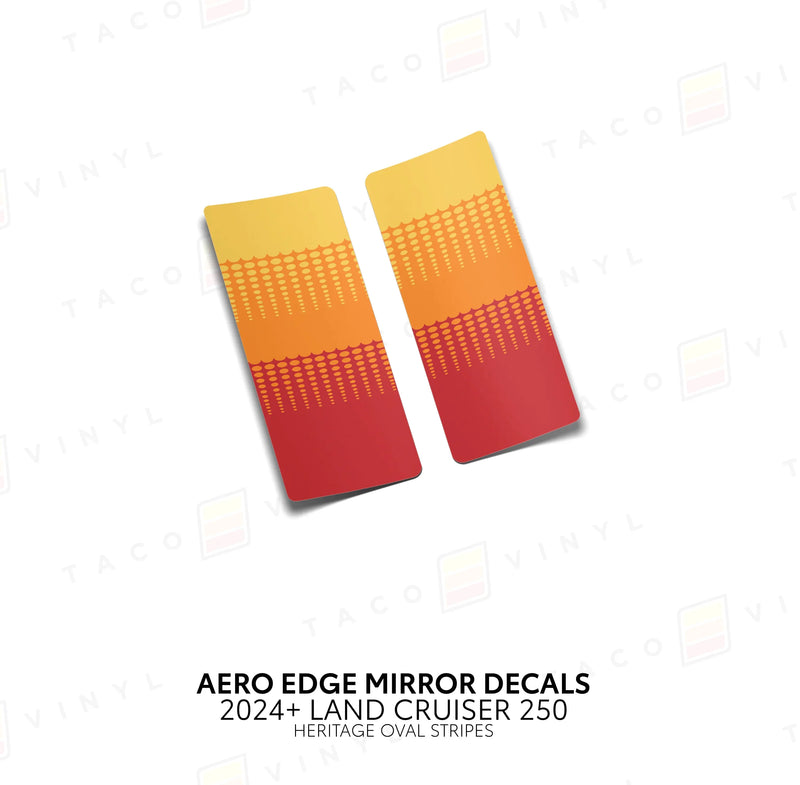 Aero Edge Mirror Decals - 2024+ Land Cruiser