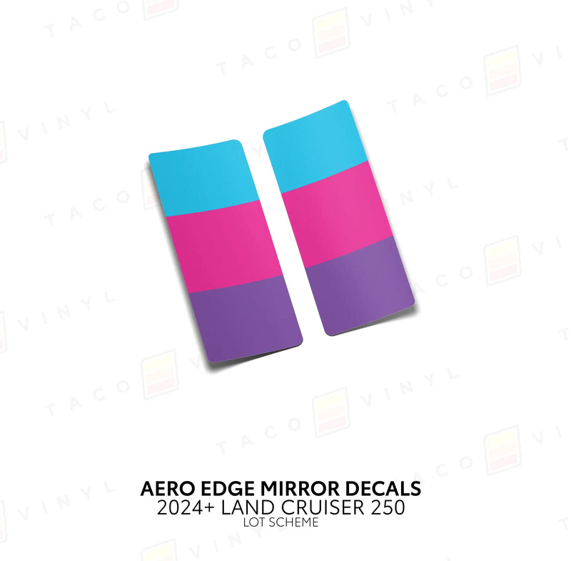 Aero Edge Mirror Decals - 2024+ Land Cruiser