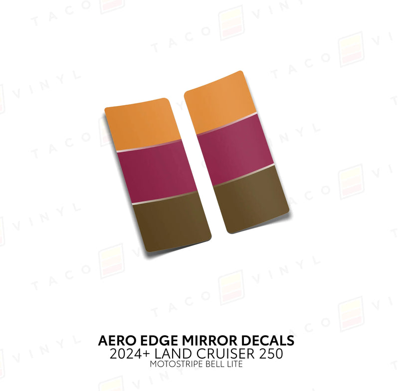Aero Edge Mirror Decals - 2024+ Land Cruiser