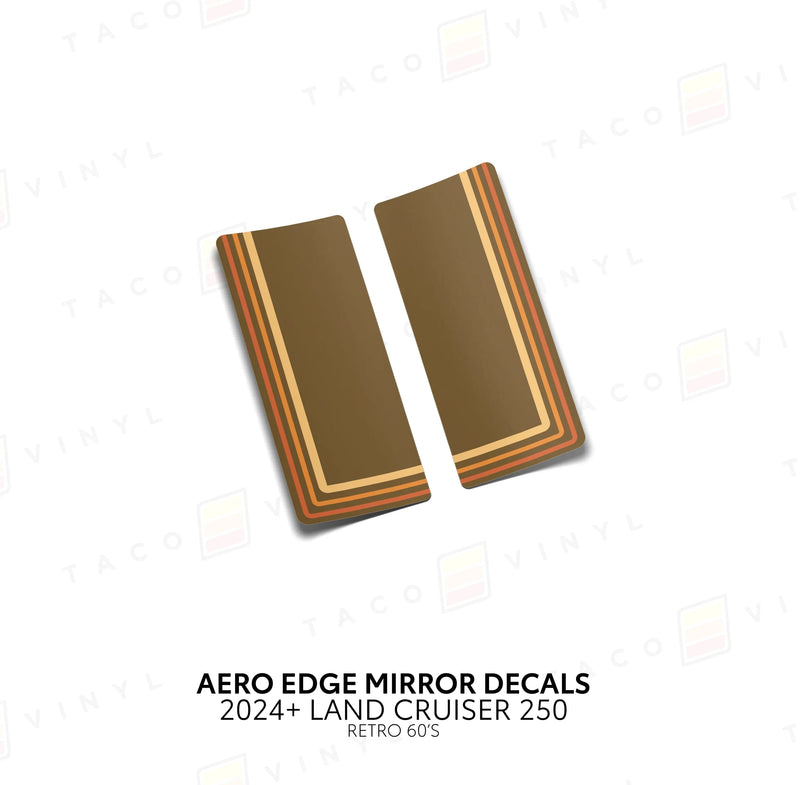 Aero Edge Mirror Decals - 2024+ Land Cruiser