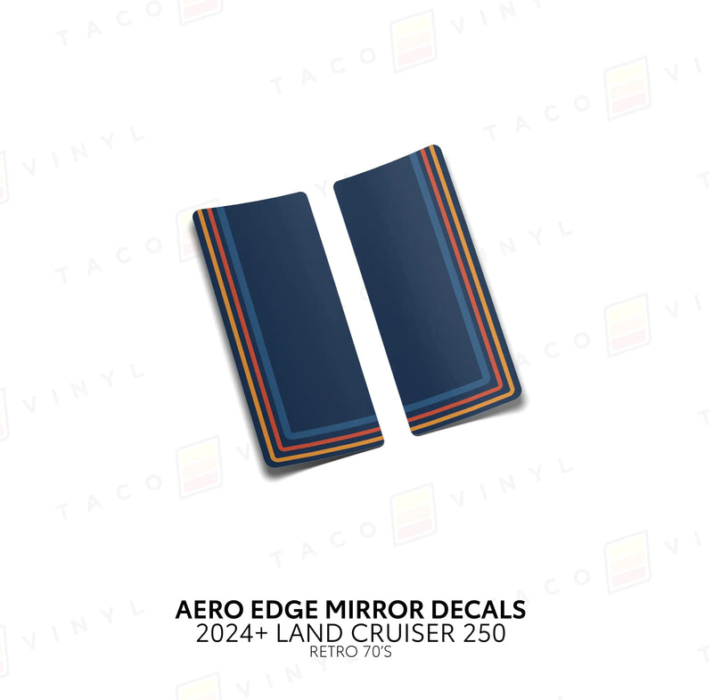 Aero Edge Mirror Decals - 2024+ Land Cruiser