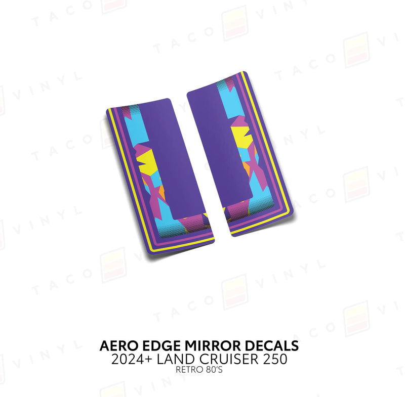 Aero Edge Mirror Decals - 2024+ Land Cruiser