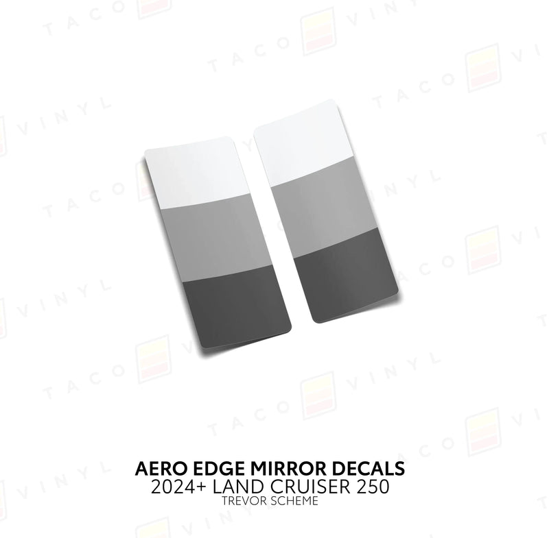 Aero Edge Mirror Decals - 2024+ Land Cruiser