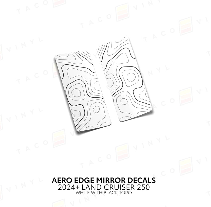 Aero Edge Mirror Decals - 2024+ Land Cruiser