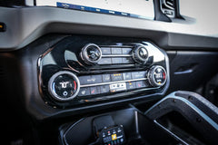 21 Offroad AC / Radio Control Dash Trim ABS Overlay - 2021+ Bronco - StickerFab