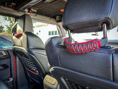2021+ Bronco Headrest Paracord Wrapped Grab Handles (Pair