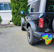 21 Offroad No Drill Mudflaps (Front AND Rear) - 2021+ Bronco - StickerFab