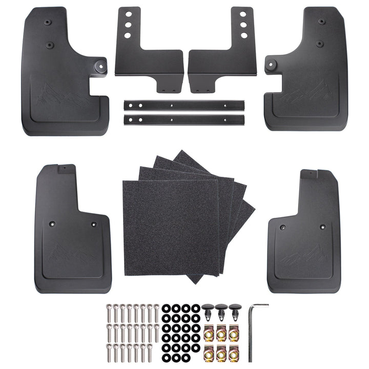 21 Offroad No Drill Mudflaps (Front AND Rear) - 2021+ Bronco - StickerFab