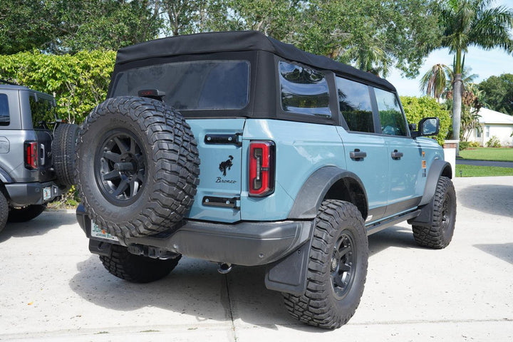 21 Offroad No Drill Mudflaps (Front AND Rear) - 2021+ Bronco - StickerFab