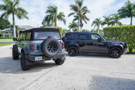 21 Offroad No Drill Mudflaps (Front AND Rear) - 2021+ Bronco - StickerFab