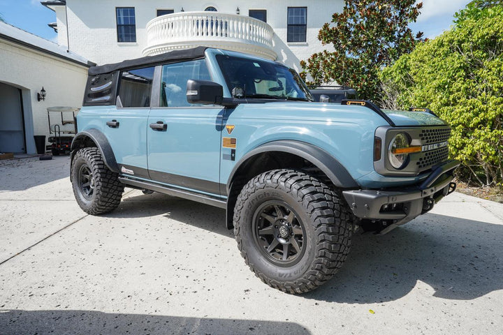 21 Offroad No Drill Mudflaps (Front AND Rear) - 2021+ Bronco - StickerFab