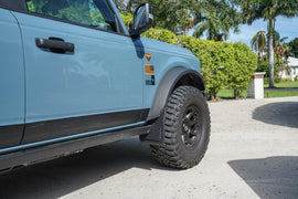 21 Offroad No Drill Mudflaps (Front AND Rear) - 2021+ Bronco - StickerFab