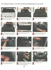 21 Offroad Soft Top Window Storage Bag - 2021+ Bronco - StickerFab