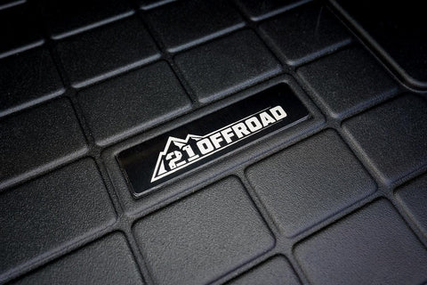 21 Offroad Weathertech Floor Mat Logo (Etched Metal) - Universal - StickerFab