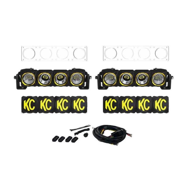 KC HiLiTES Dual FLEX ERA Bumper Mount Light Bar Master Kit