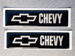 2x Domed Bowtie Emblem Inserts for Weathertech Floor Mats - Fits Chevy / Chevrolet - StickerFab