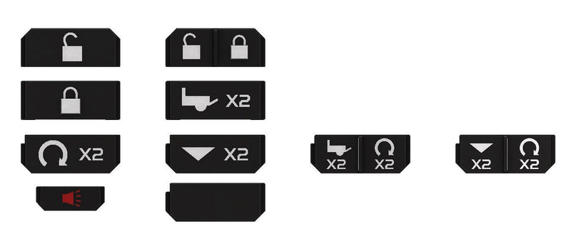 White Injection Key Fob - 2019+ Ram