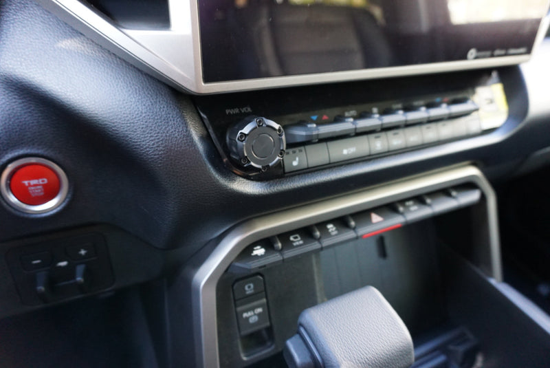 Black CNC V1 Radio Knob for 14" Screen - 2024+ Tacoma / 2025+ 4Runner