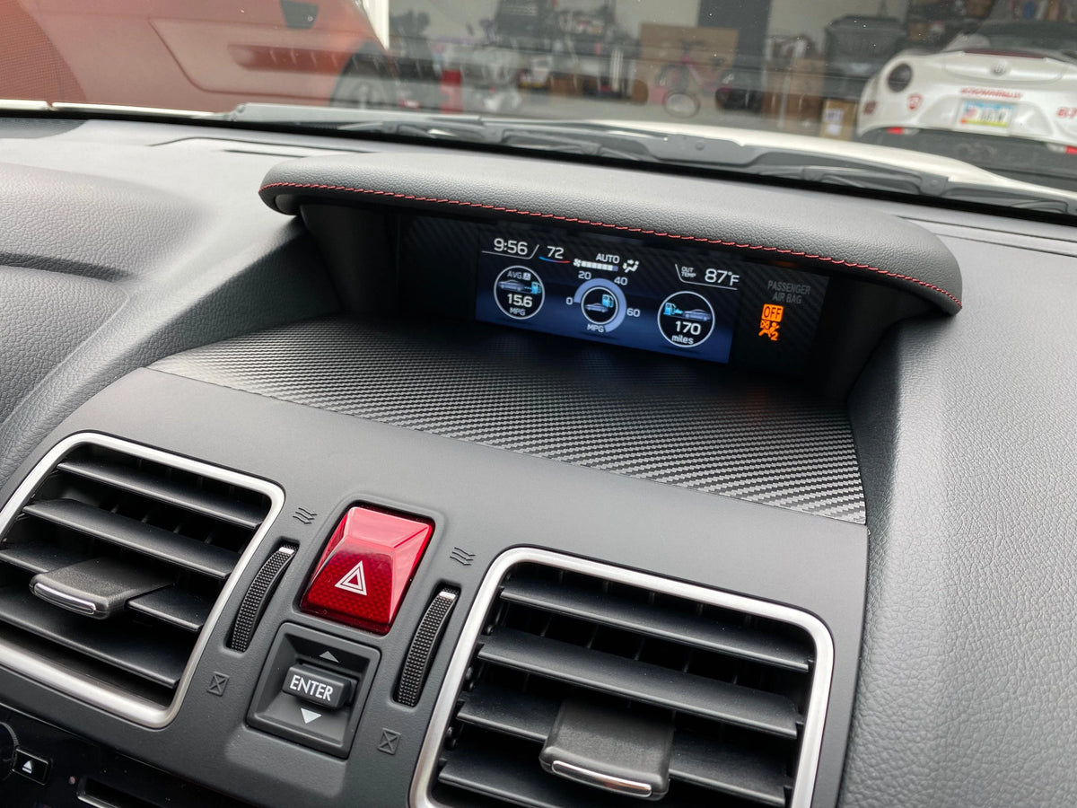 3D Carbon Center Instrument Panel Dash Trim - 2015-2021 WRX / STI ...
