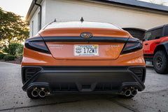 3D Carbon F1 Rear Fog Trim Overlay - 2022+ Subaru WRX - StickerFab