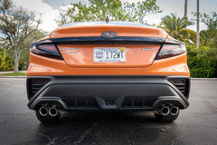 3D Carbon F1 Rear Fog Trim Overlay - 2022+ Subaru WRX - StickerFab