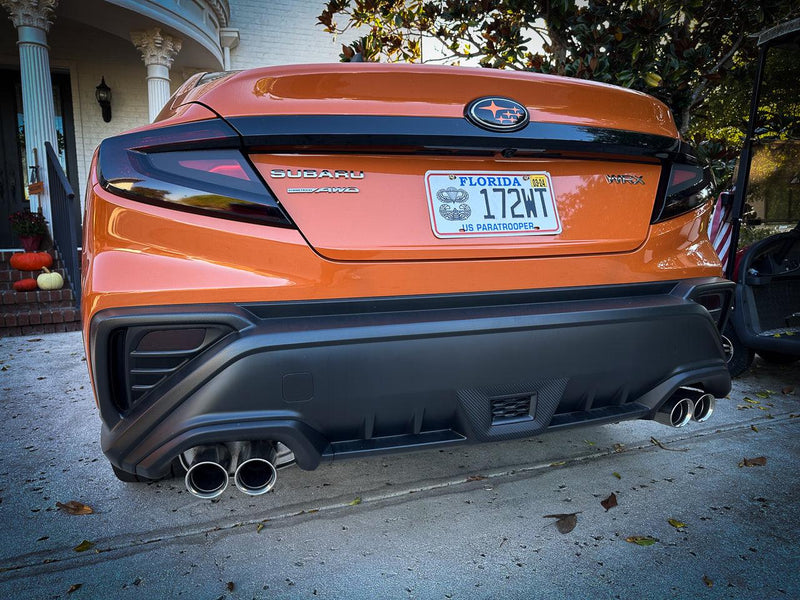 3D Carbon F1 Rear Fog Trim Overlay - 2022+ Subaru WRX - StickerFab