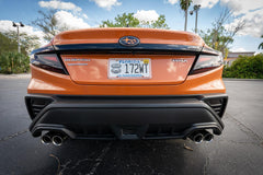 3D Carbon F1 Rear Fog Trim Overlay - 2022+ Subaru WRX - StickerFab
