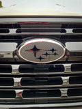 3D Carbon Fiber Emblem Overlays - 2023+ Subaru Ascent - StickerFab
