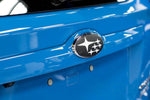 3D Carbon Fiber Front and Rear Emblem Overlays - 2013-2017 Crosstrek / 2012-2014 Impreza Wagon - StickerFab