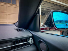 3D Carbon Inner Door Window Triangle Trim Overlays - 2020+ Supra - StickerFab