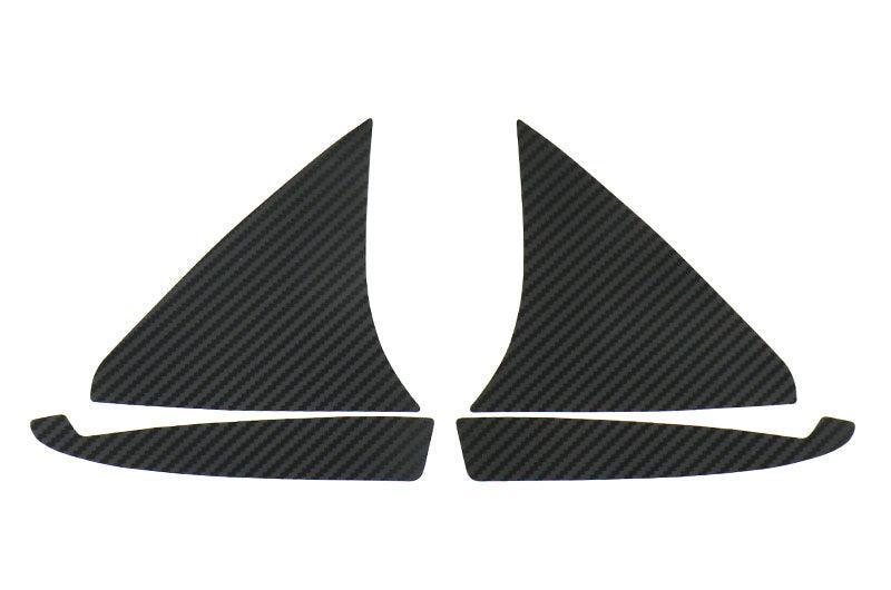 3D Carbon Inner Door Window Triangle Trim Overlays - 2020+ Supra - StickerFab