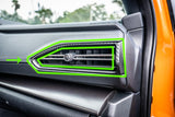 3D Carbon Outer AC Vent Overlays - 2022+ Subaru WRX - StickerFab