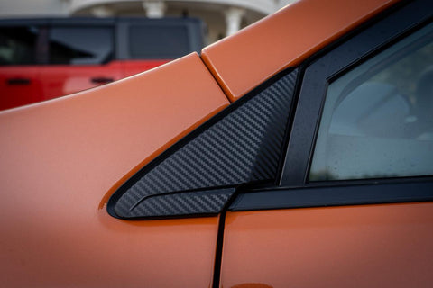 3D Carbon Quarter Window Trim Overlay - 2022+ Subaru WRX