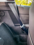3D Carbon Seatbelt Buckle Panel Scuff Guard - 2020+ Supra - StickerFab