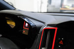 3D Carbon Speedometer Outer Trim Overlays (Rear) - 2022+ WRX - StickerFab