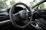 3D Carbon Steering Wheel Trim Overlays - 2022+ Subaru WRX - StickerFab