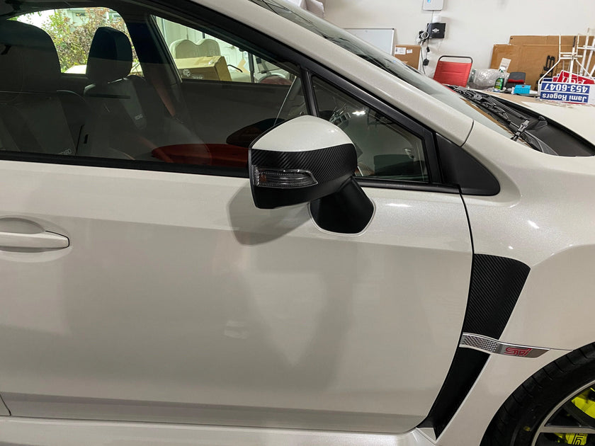 3D Carbon Turn Signal Mirror Cover Protector - 15+ WRX / STI ...