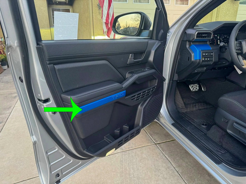 Toyota OEM Anodized Blue TRD Door Trim Inserts - 2025+ 4Runner