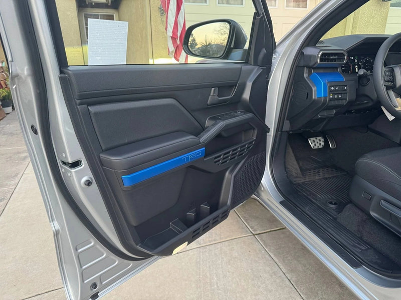 Toyota OEM Anodized Blue TRD Door Trim Inserts - 2025+ 4Runner