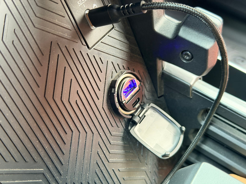 65W USB C Flush Mount Cigarette Adapter