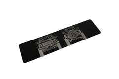 6th Gen Blueprints Weathertech Floor Mat Logo Insert (Metal Etched) - 2021+ Bronco - StickerFab
