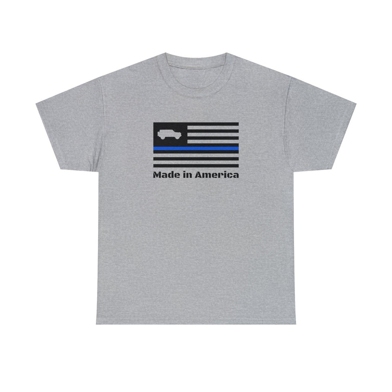 6th Gen Thin Blue Line Made in America Shirt - StickerFab