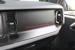 BRONCO Dash Letter Inserts - 2021+ Bronco