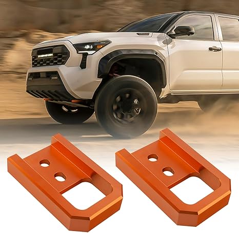 Aftermarket Red Front Tow Hooks - 2024+ Land Cruiser / Tacoma / 2025+ 4Runner