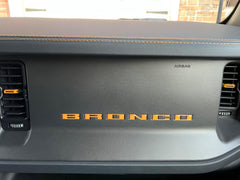 BRONCO Dash Letter Inserts - 2021+ Bronco